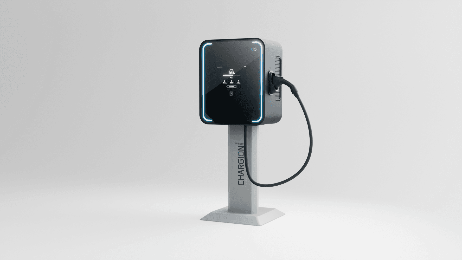 Chargion Prime DC charger on its pedestal