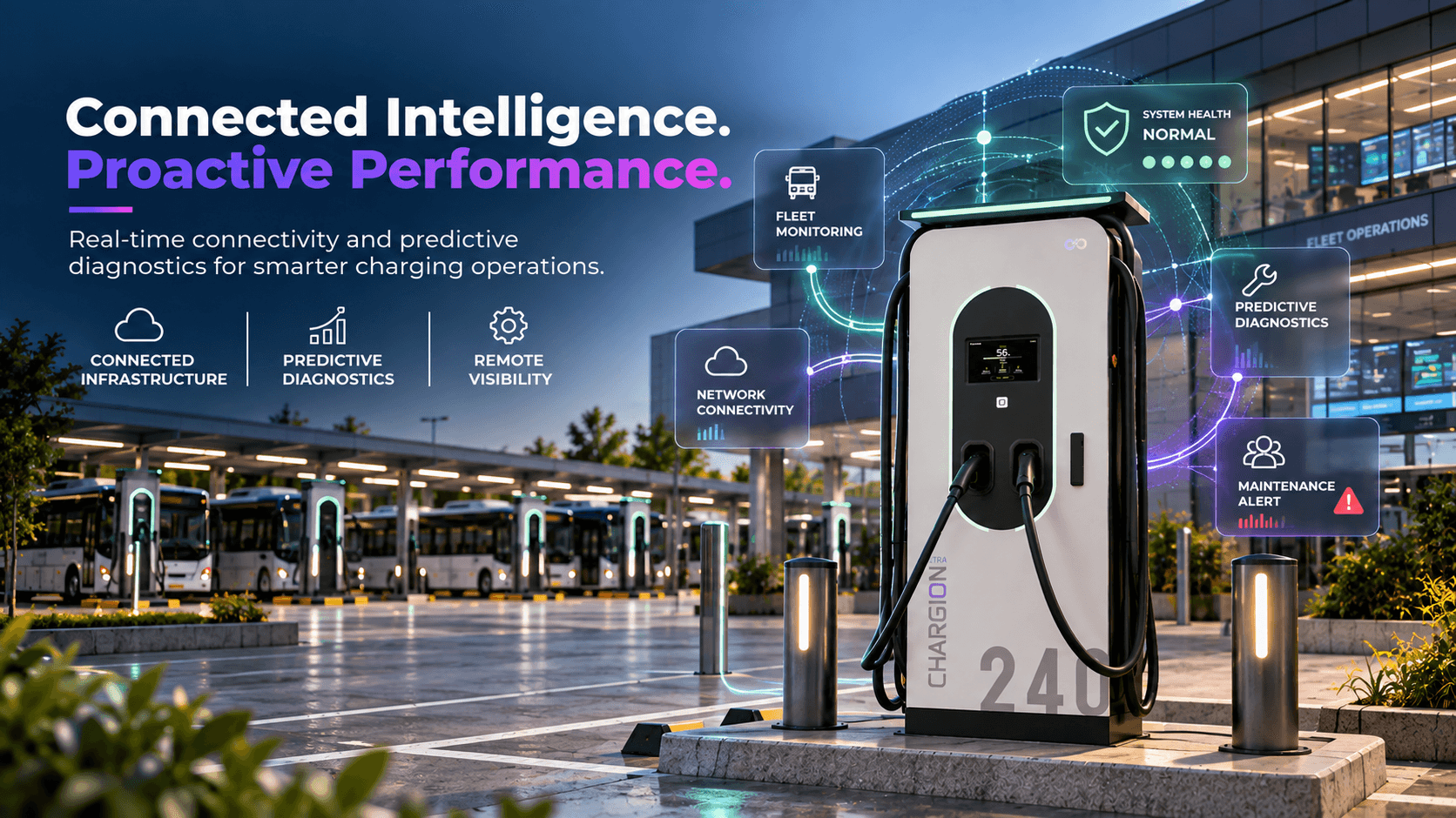 Chargion Ultra connected intelligence and predictive diagnostics